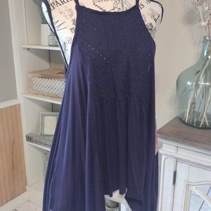 Final Price-Onetheland Navy Boho Top